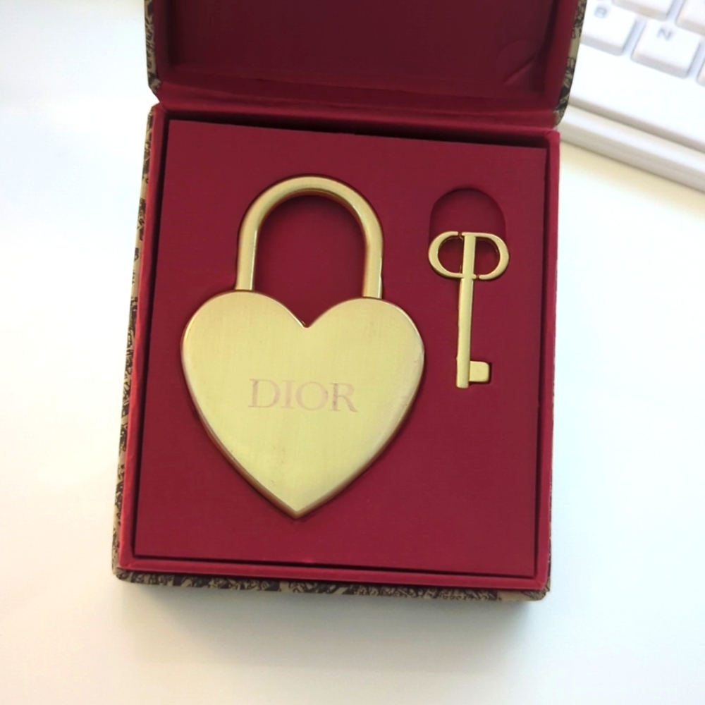 Authentic Dior Heart and Lock VIP gift in box